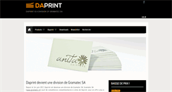 Desktop Screenshot of daprint.ch