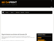 Tablet Screenshot of daprint.ch
